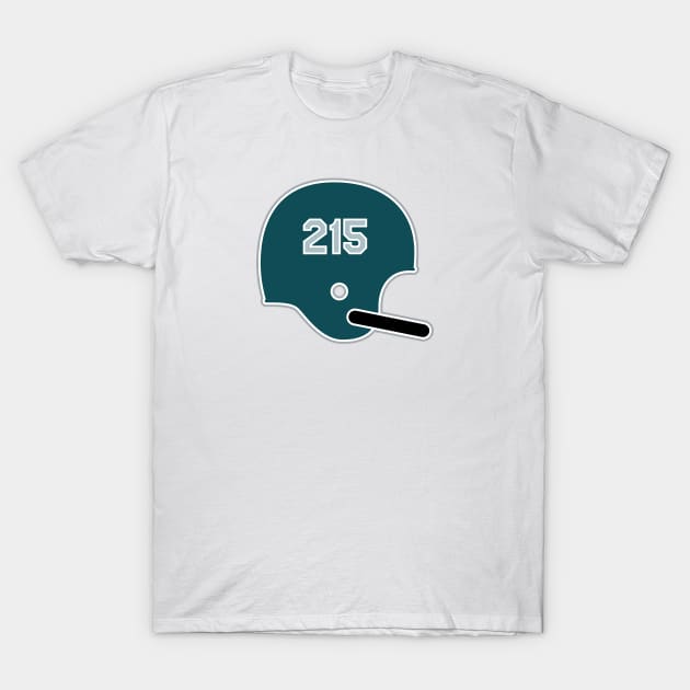 Philadelphia Eagles 215 Helmet T-Shirt by Rad Love